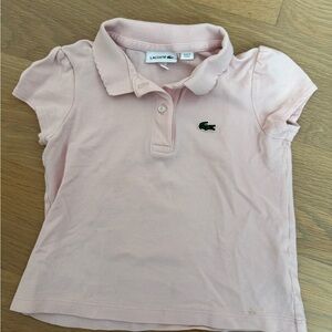 Lacoste Kids Light Pink Polo - 4T
